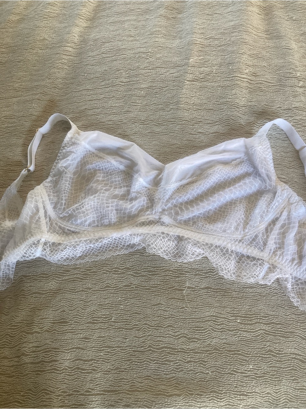 Cosabella Curvy White Lace Bralette